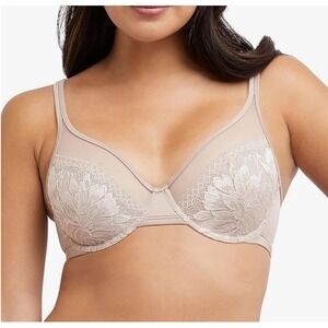 Bali Women's One Smooth U Lace Minimizer Bra Underwire Bras Full-Coverage 38C